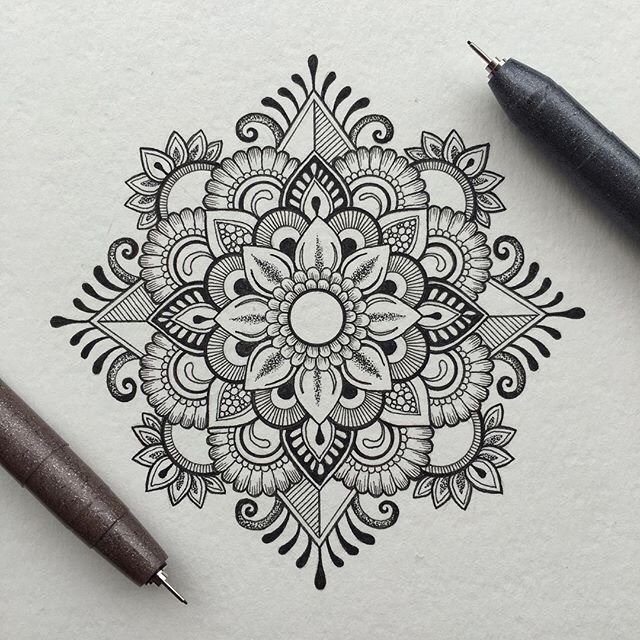 simple flower mandala