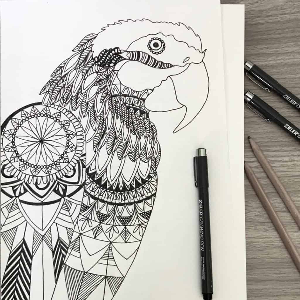 bird mandala