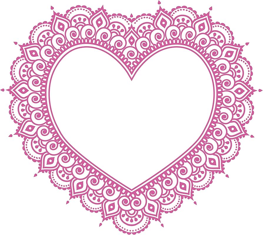 Heart Border Mandala